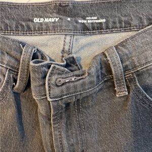 Old Navy Women's Dark Gray Boyfriend Jeans